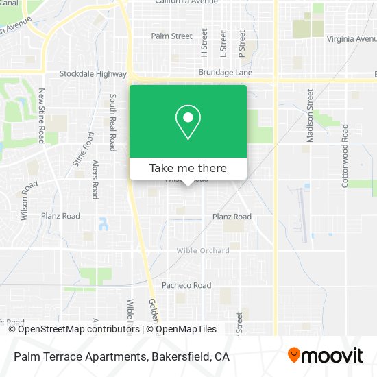 Palm Terrace Apartments map