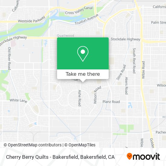 Cherry Berry Quilts - Bakersfield map