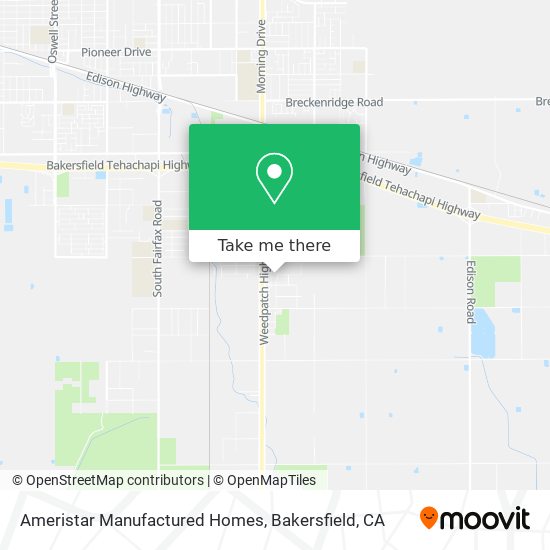 Ameristar Manufactured Homes map