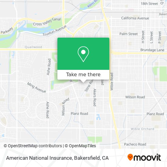 Mapa de American National Insurance