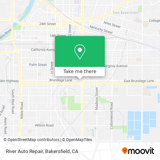 River Auto Repair map