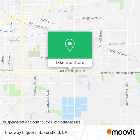 Freeway Liquors map