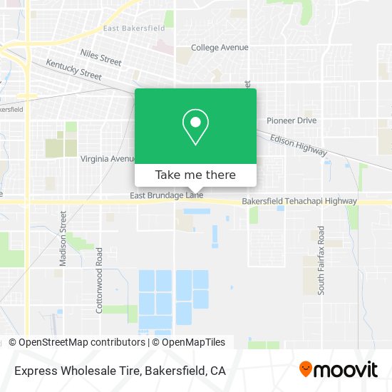 Mapa de Express Wholesale Tire