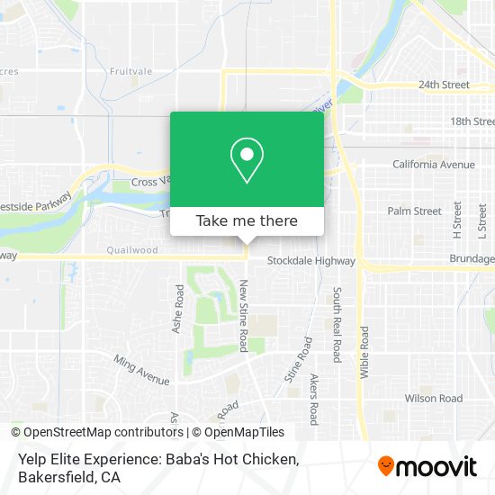 Yelp Elite Experience: Baba's Hot Chicken map