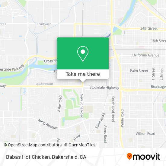 Baba's Hot Chicken map