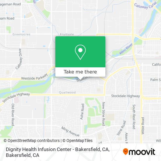 Mapa de Dignity Health Infusion Center - Bakersfield, CA