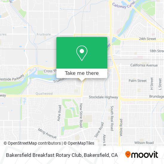 Bakersfield Breakfast Rotary Club map