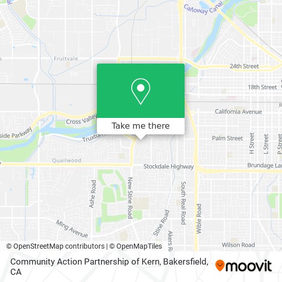 Community Action Partnership of Kern map