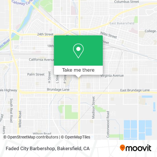 Faded City Barbershop map