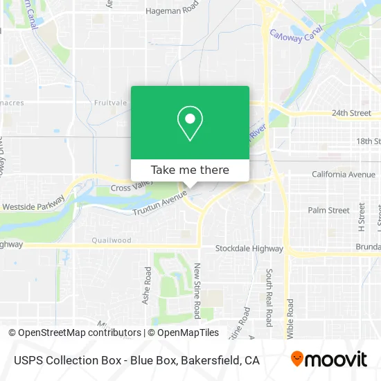 USPS Collection Box - Blue Box map