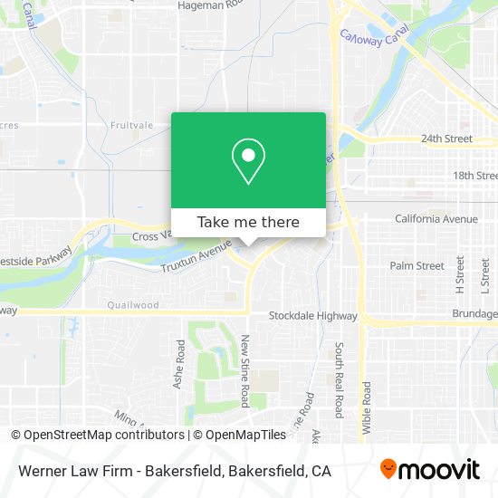 Werner Law Firm - Bakersfield map
