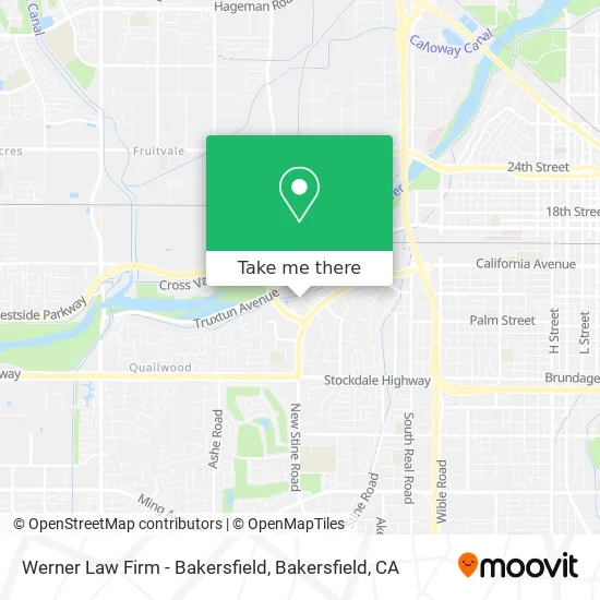 Mapa de Werner Law Firm - Bakersfield