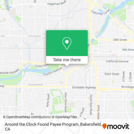 Around the Clock Found Payee Program map