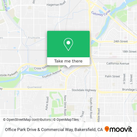 Mapa de Office Park Drive & Commercial Way
