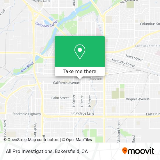 Mapa de All Pro Investigations