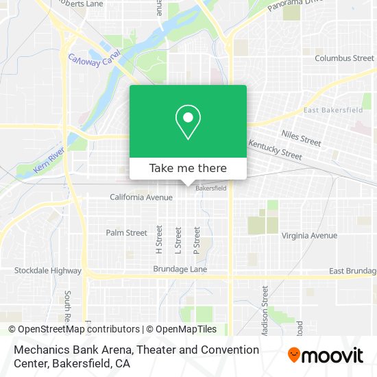 Mechanics Bank Arena, Theater and Convention Center map