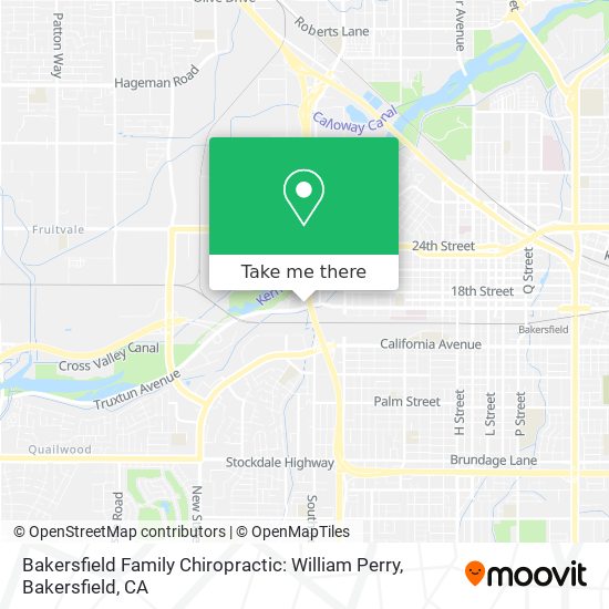 Bakersfield Family Chiropractic: William Perry map