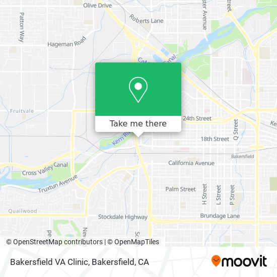 Bakersfield VA Clinic map