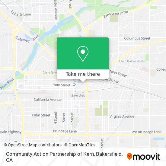 Community Action Partnership of Kern map