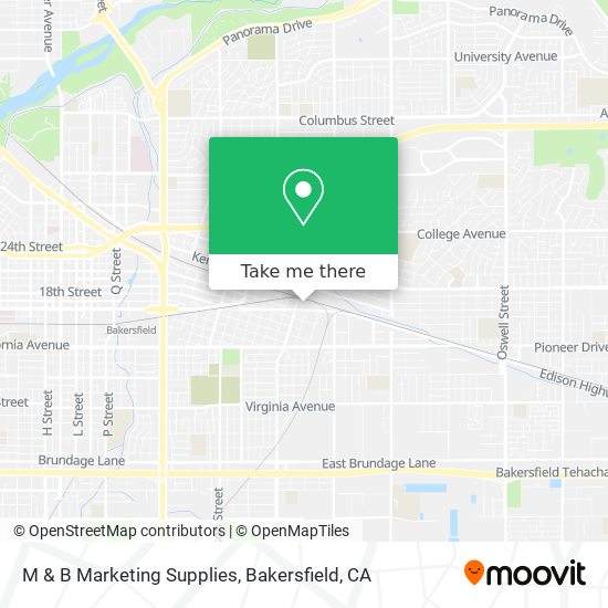 M & B Marketing Supplies map