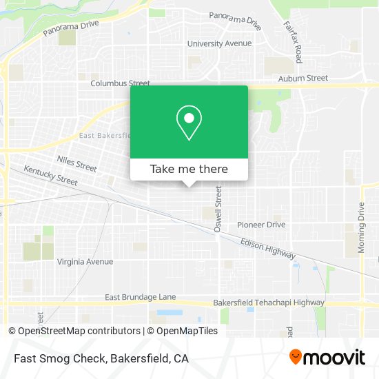 Fast Smog Check map