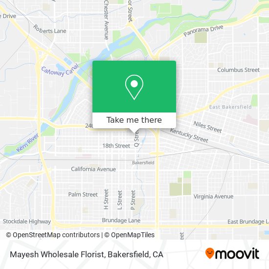 Mayesh Wholesale Florist map