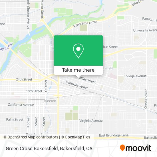 Green Cross Bakersfield map