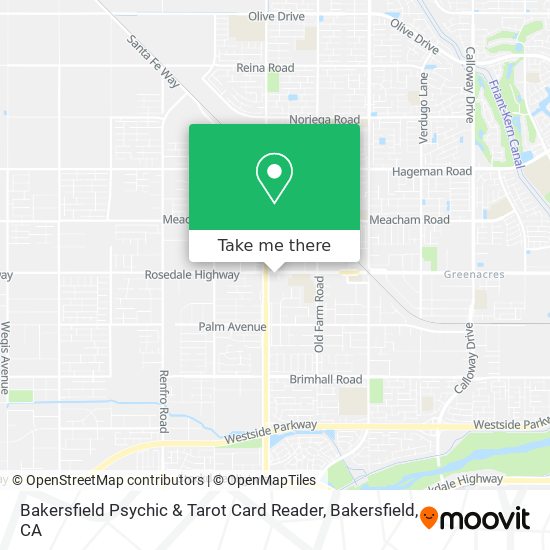 Mapa de Bakersfield Psychic & Tarot Card Reader