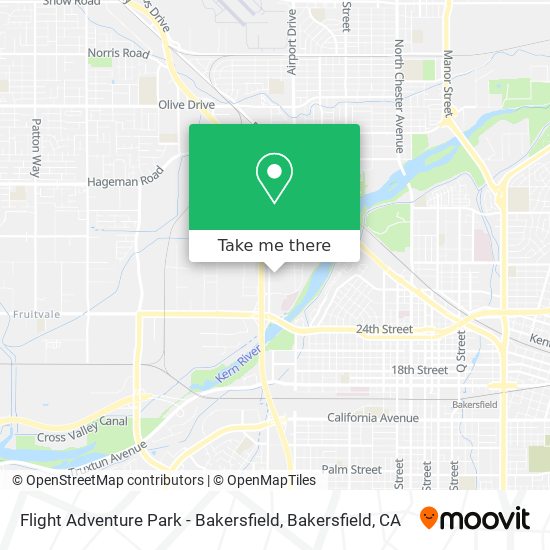 Mapa de Flight Adventure Park - Bakersfield