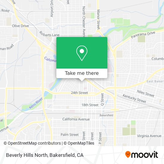 Mapa de Beverly Hills North