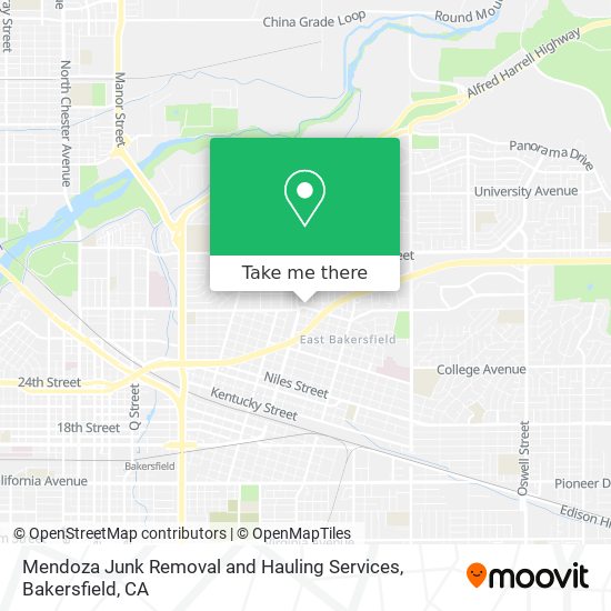 Mapa de Mendoza Junk Removal and Hauling Services