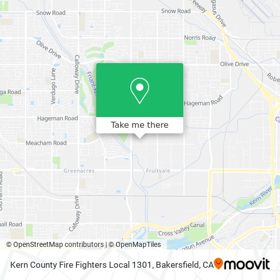 Mapa de Kern County Fire Fighters Local 1301