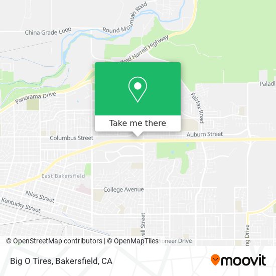 Mapa de Big O Tires