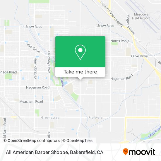 All American Barber Shoppe map