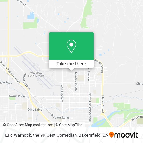 Eric Warnock, the 99 Cent Comedian map