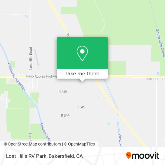 Mapa de Lost Hills RV Park