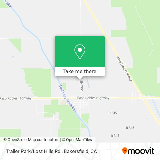 Mapa de Trailer Park/Lost Hills Rd.