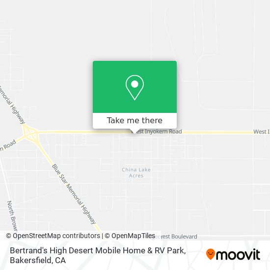 Bertrand's High Desert Mobile Home & RV Park map