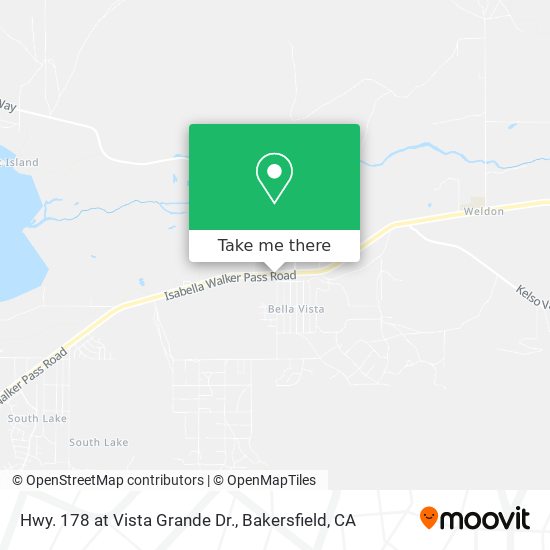 Hwy. 178 at Vista Grande Dr. map