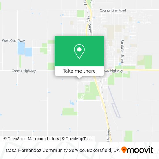 Mapa de Casa Hernandez Community Service