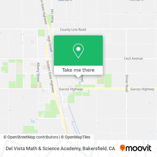 Mapa de Del Vista Math & Science Academy