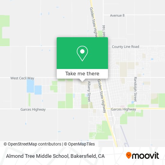 Mapa de Almond Tree Middle School