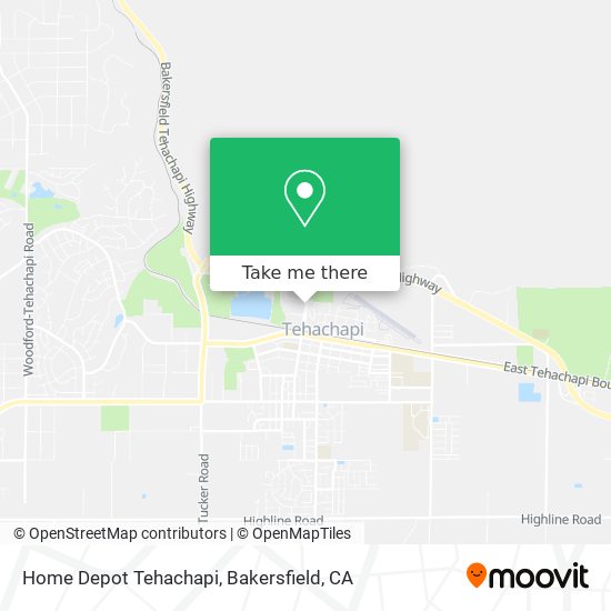 Mapa de Home Depot Tehachapi