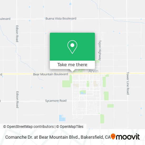 Mapa de Comanche Dr. at Bear Mountain Blvd.