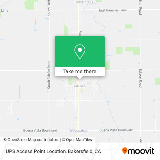 UPS Access Point Location map