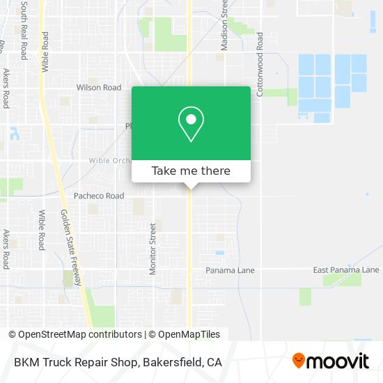 Mapa de BKM Truck Repair Shop