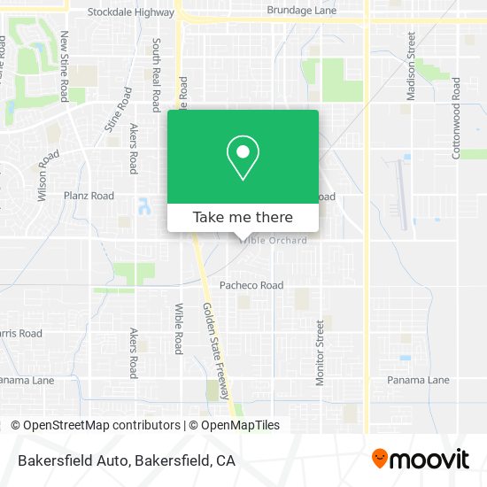 Bakersfield Auto map