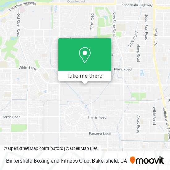 Mapa de Bakersfield Boxing and Fitness Club