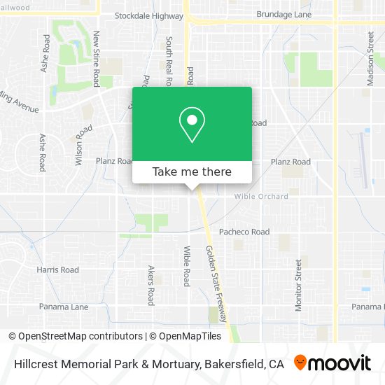 Mapa de Hillcrest Memorial Park & Mortuary