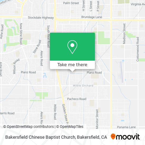 Bakersfield Chinese Baptist Church map